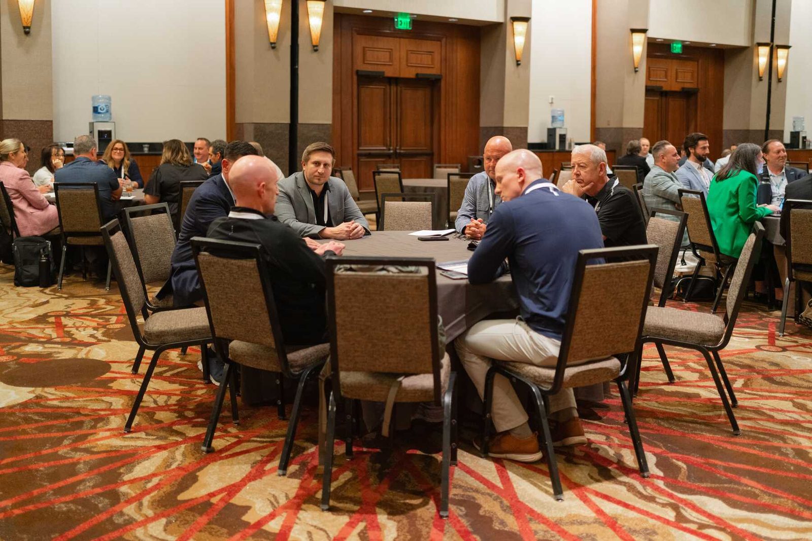 Showroom owners in a roundtable discussion